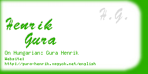 henrik gura business card